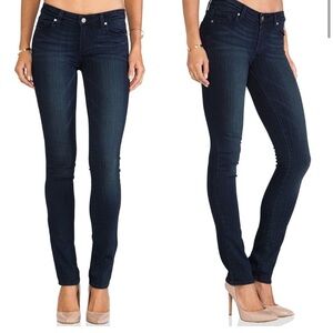 PAIGE Womens Size 26 Skyline Straight Midlake Wash Mid Rise Denim Blue Jeans